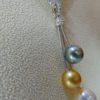 Southsea Tri-color Pearls in 18K White Gold